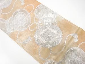 アンティーク　鼓模様織り出し袋帯(材料)